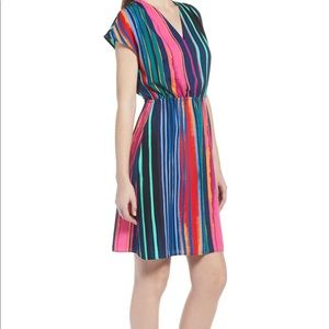 Halogen Multicolored Striped Dress